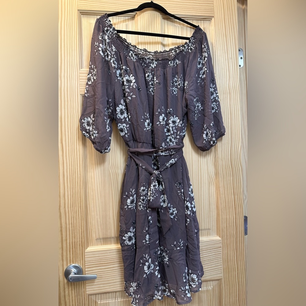 Maurice’s Purple/Mauve Floral Dress XXL - NWT
